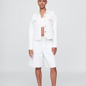 GAP Icon Denim Jacket White Size S